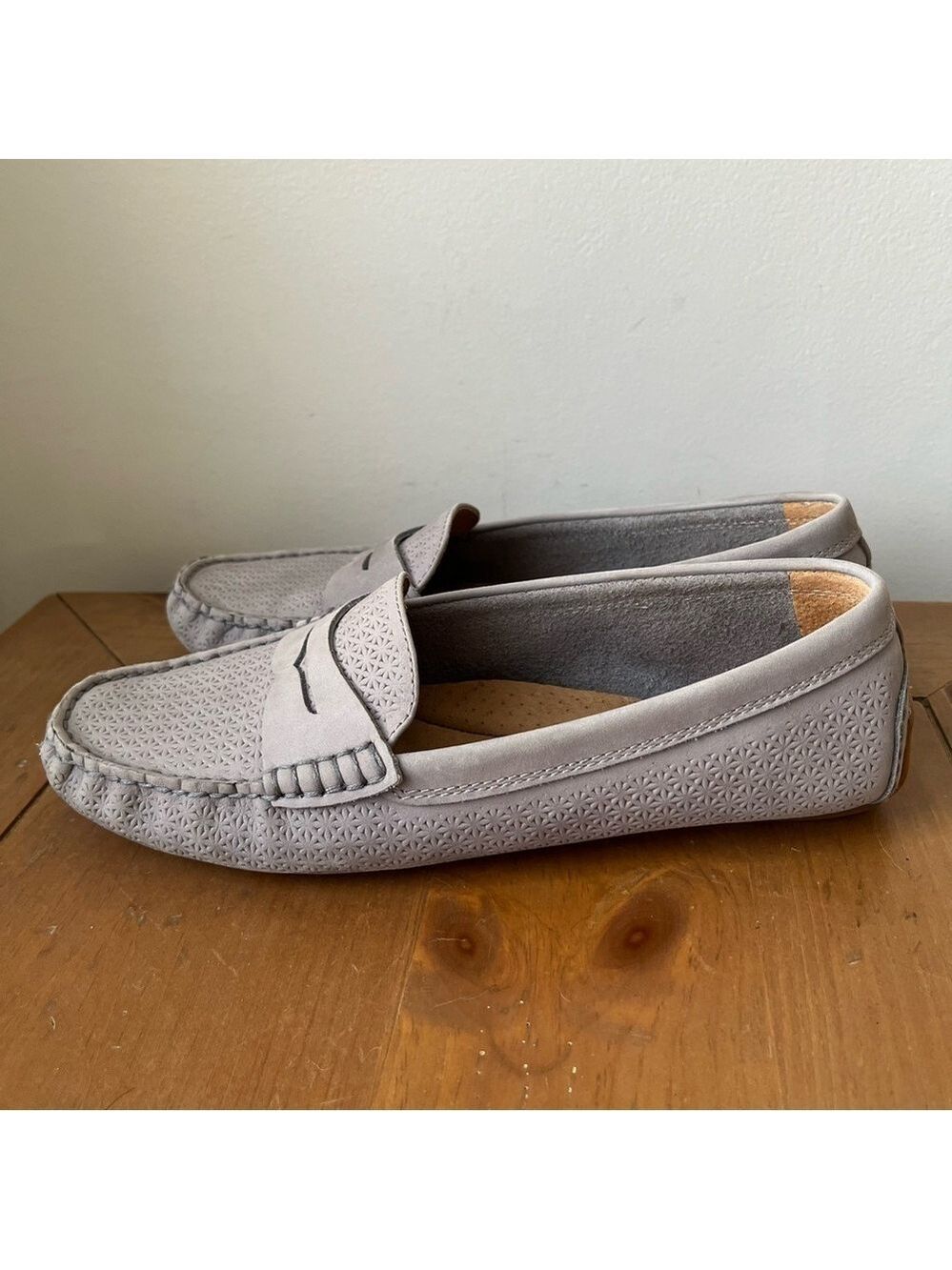 Lauren Ralph Lauren Women’s Camila Moccasins Chambray Gray Driving Loafer 9.5 - Picture 2 of 13